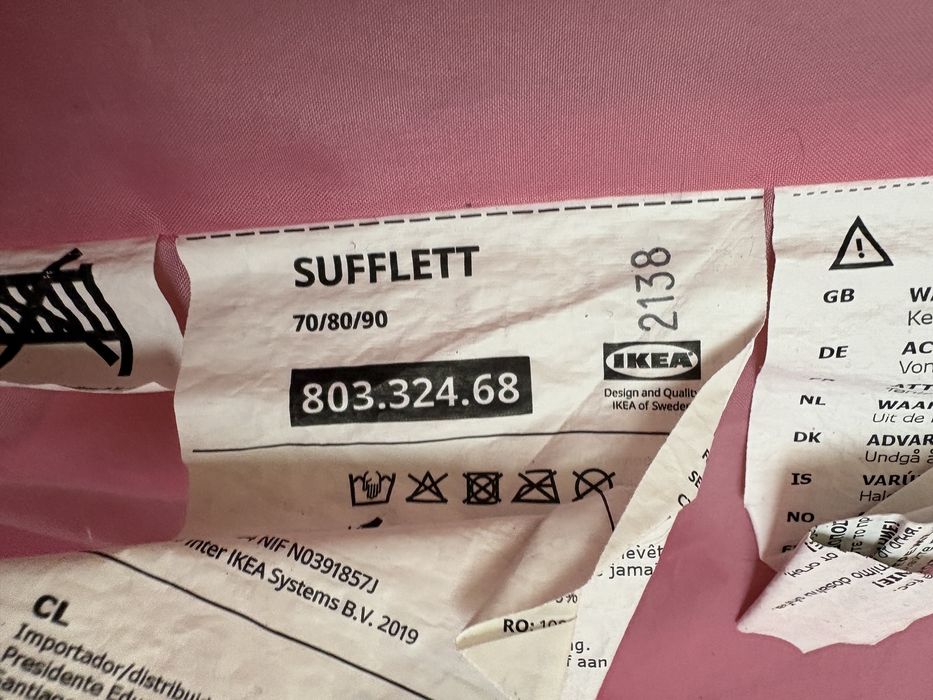 Baldachim Ikea sufflett różowy