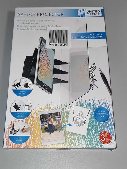 Projektor United Office Sketch z Uchwytem Na Smartfon Nowt