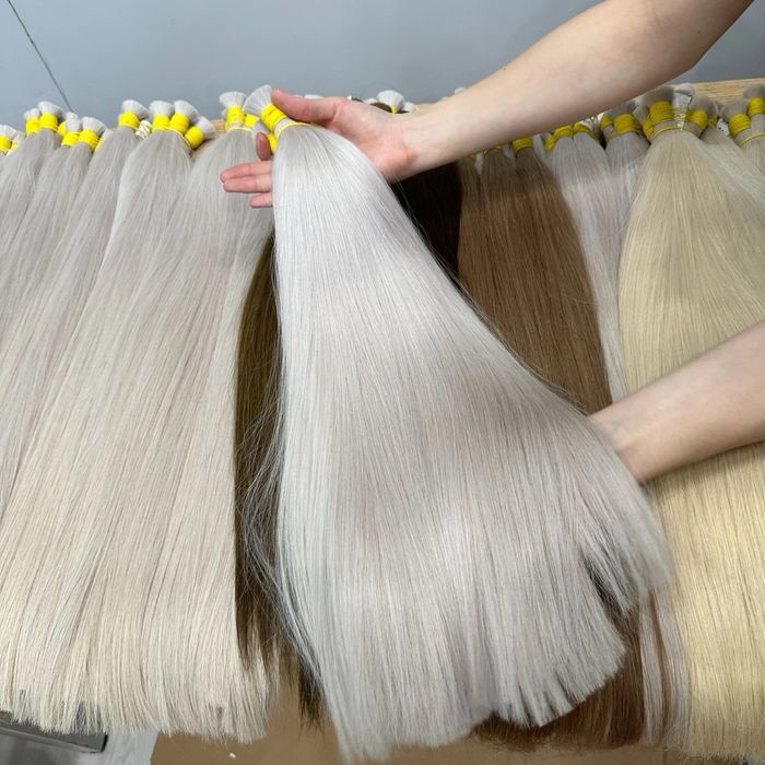 Натуральные волосы пепельный блонд, волосы для наращивания натуральные