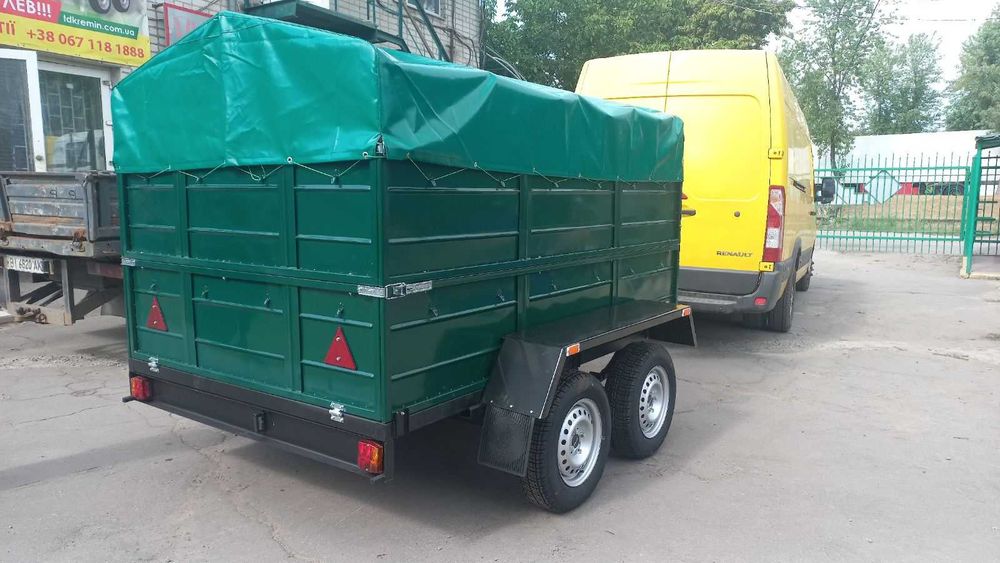 Прицеп легковой  Самый Большой размер одноосных прицепов 3.0*1.6*0.45м