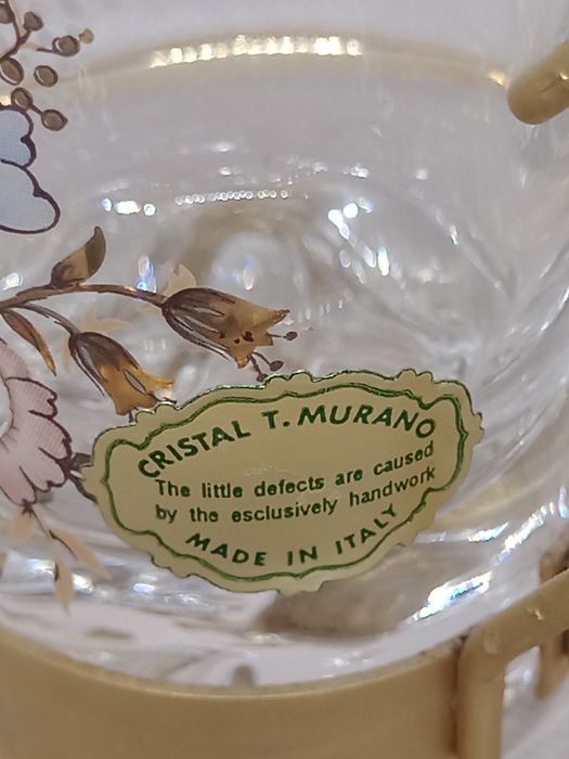 Chávena de café em cristal vidro Murano