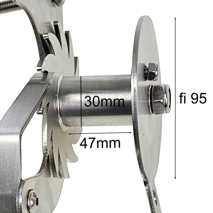 Kołowrotek do grilla nierdzewny korbka łożyska z brązu wysoka jakość