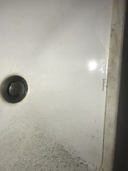 Lavatório em pedra mármore com cerâmico encastrado Valadares