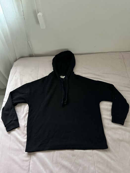 Sweat preta com carapuço Pull&Bear