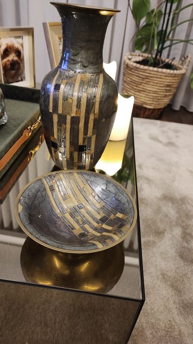 Conjunto de duas peças em latão