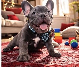 Голубого окраса французик 2,5 мес