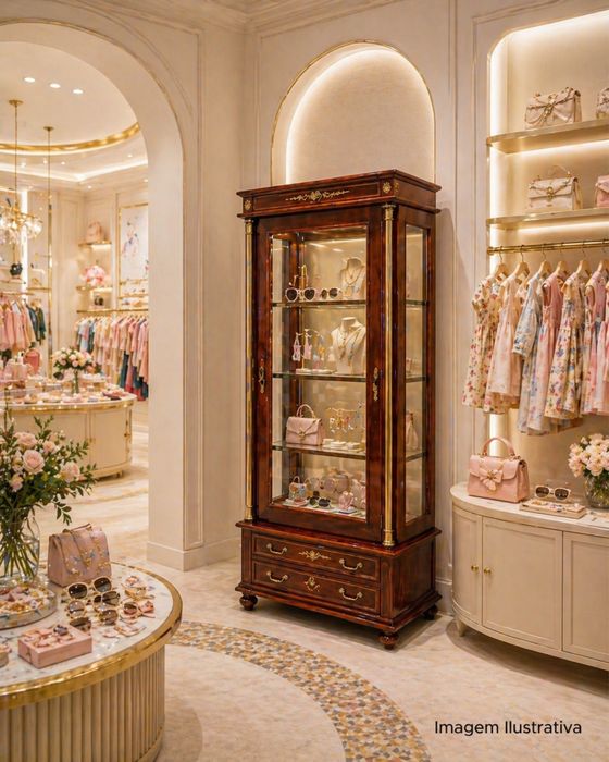 Vitrine/Cristaleira em madeira