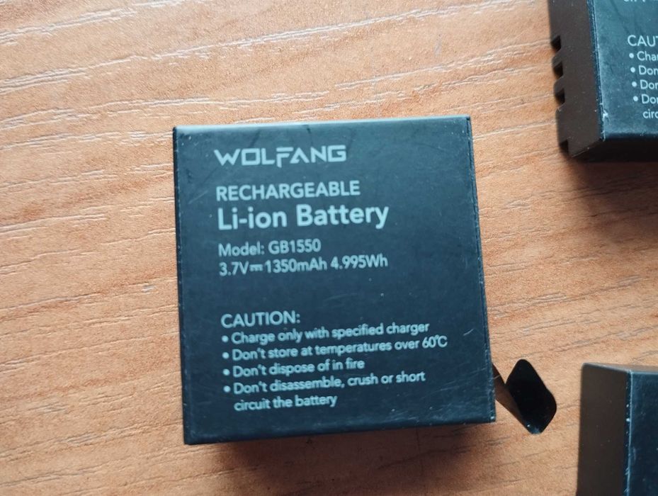 Zestaw 25 sztuk Akumulator WOLFANG GB1550/ 1350mAh