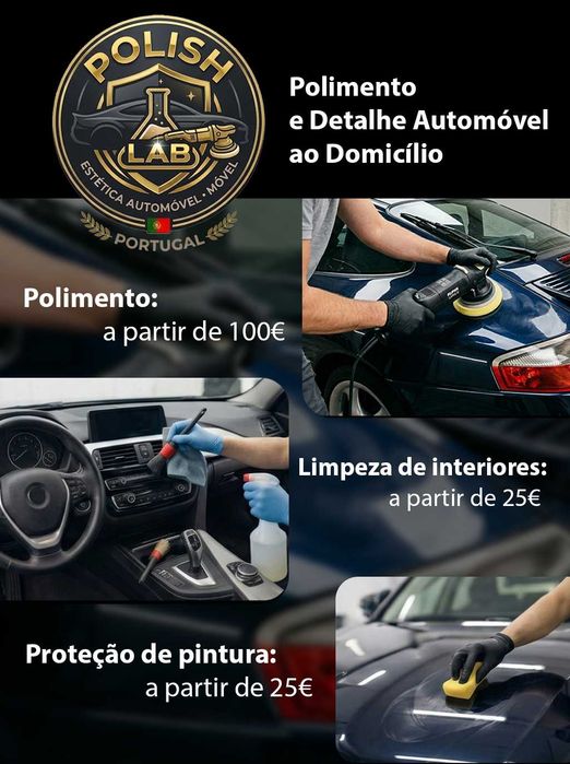 Polimento e Detalhe Automóvel ao Domicílio