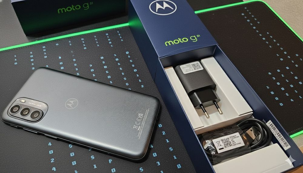 Motorola G31: Bez rys,  z ładowarką! 64/4GB OLED android