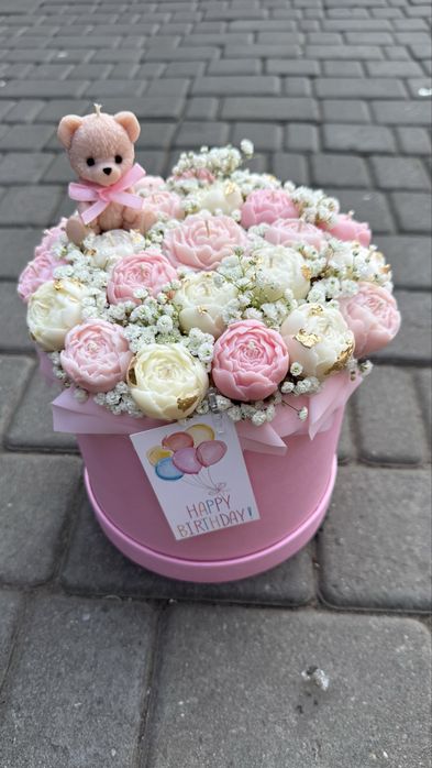 Подарунок на 14 лютого/Букети і свічок