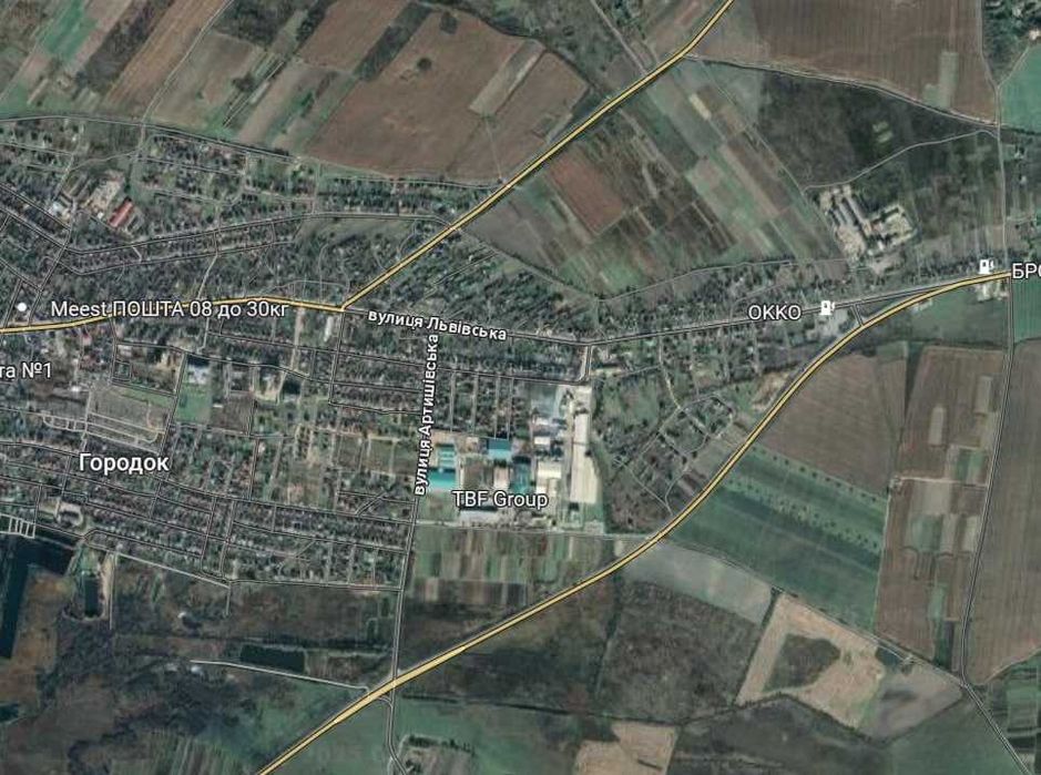 Продаж комерційної земельної ділянки перша лінія Городок, Львів обл.