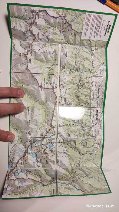 Tatry. Mini mapa plastikowa. Okazja !