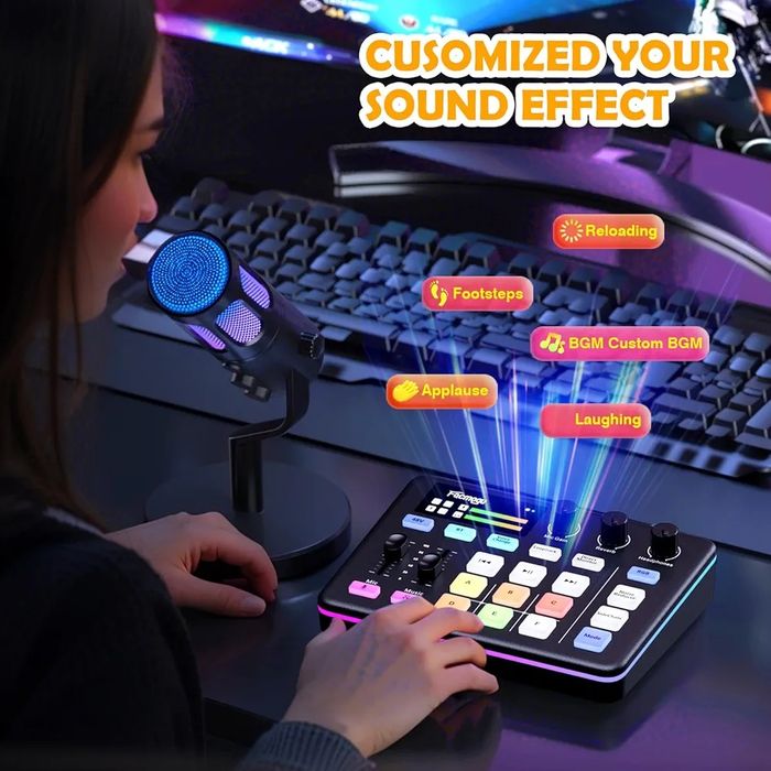 Ігровий аудіомікшер facmogu g9 з live sound card