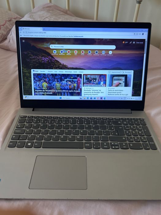 Portátil Lenovo 15.6" (Cinzento/Prata) + Carregador Original - Ler Descrição