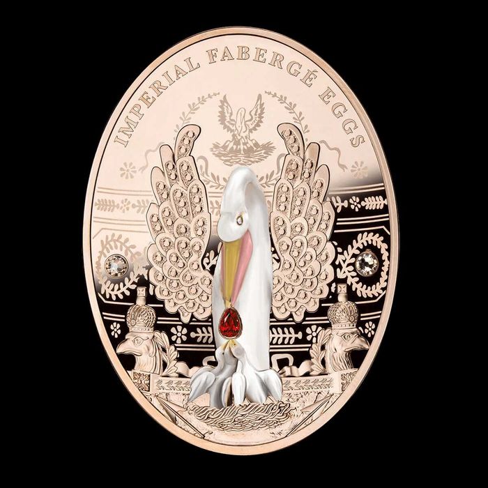 Moneta srebrna Jajo pelikanowe, 2 dolary, Seria: Carskie Jaja Faberge - 2021