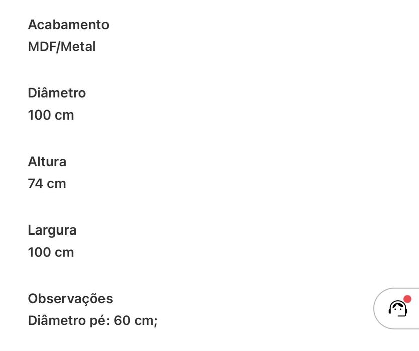 Vendo mesa jantar praticamente nova