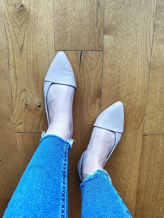 Beżowe baleriny z czubkiem 36 Jenny Fairy CCC