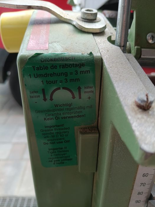 Heblarka  grubościówka  z odciągiem