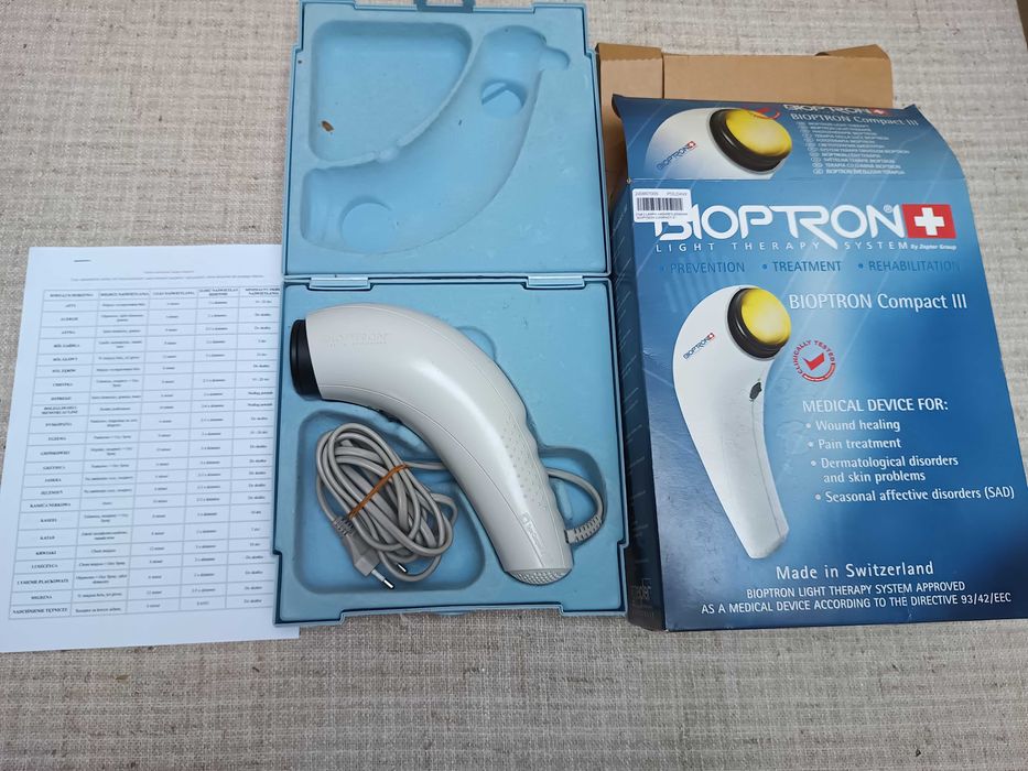 美品 BIOPTRON Compact Ⅲ Lampa Lecznicza Bioptron Compact 3 Zepter Rymanów • OLX.pl