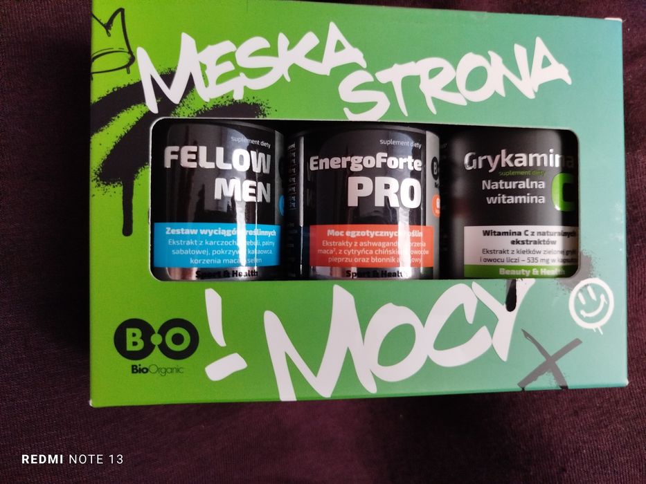 BioOrganic Męska Strona Mocy Fellow Men, Energo Forte Pro, Grykamina C