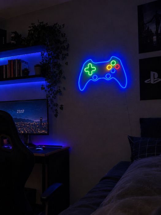 Neon w kształcie pada