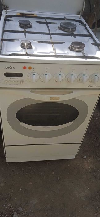 kuchenka gazowo-elektryczna malo uzywana 50 cm okazja