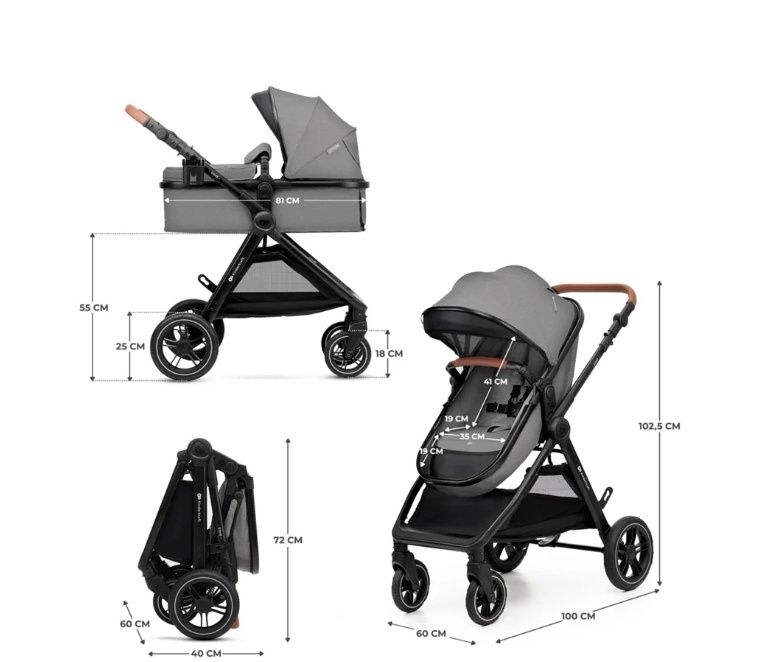 Carro bebé kinderkraft esme  novo, ainda com um ano de garantia