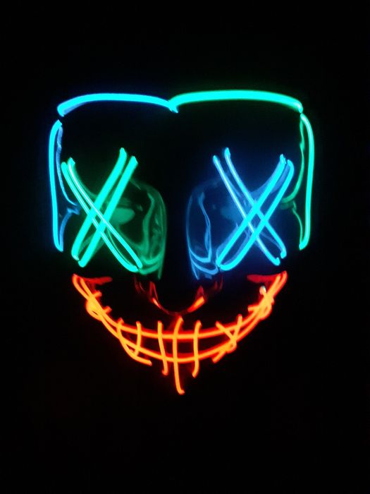 Маска світлодіодна на хелоуин, Skeleton Gloves Set