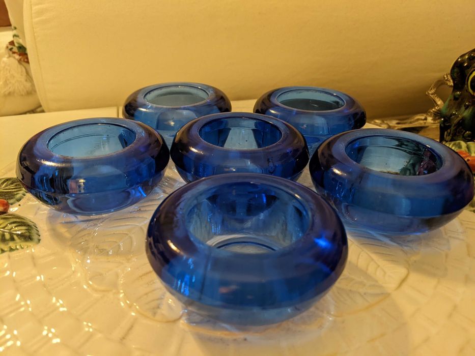 Підсвічники із кольорового скла ручної роботи виробництво Швеція