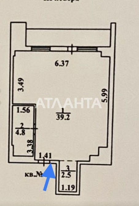 1-комнатная квартира по адресу ул. Шолуденка (площадь 50 м²) - Atlanta.ua - фото 8
