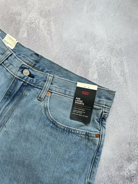 Нові блакитні шорти Levis 468 loose