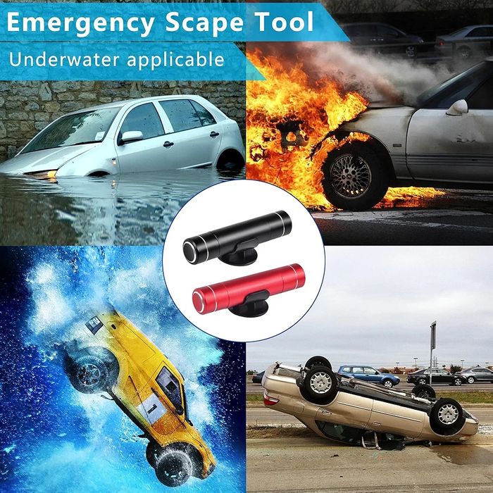 młotek bezpieczeńtwa awaryjny wybijak do szyb i przecinak do pasów 2w1