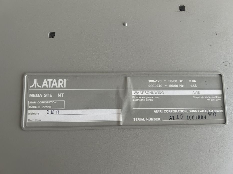 Atari Mega STE 4 MB RAM