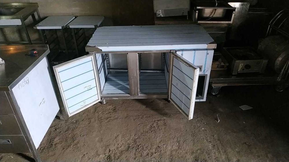 Тумба из нержавеющей стали, стол-тумба с мойкой. В наличии/заказ