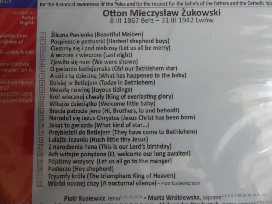 Otton Mieczysław Żukowski Ave Magne Rex Coelorum (CD) kolędy nowa