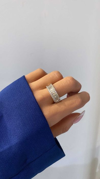 Pierścionek z diamentami naturalnymi 2.04ct bagiety