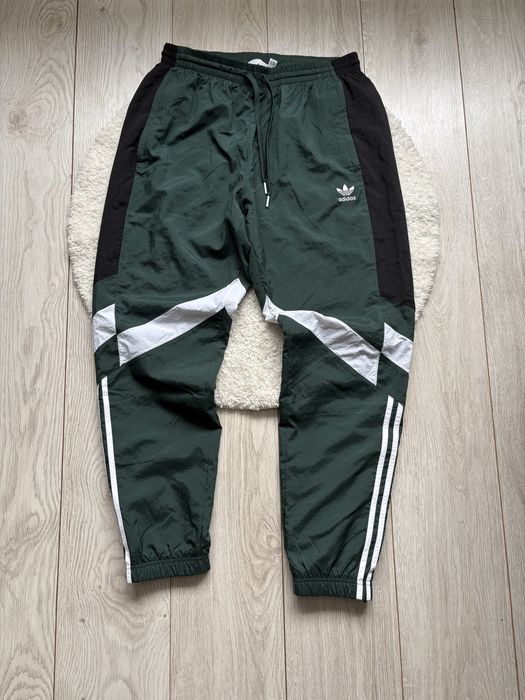 Мужские Нейлоновые Спортивки Adidas Rekive Green Pants Л размер