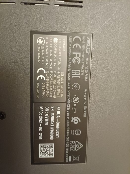 Computador portátil 15 polegadas