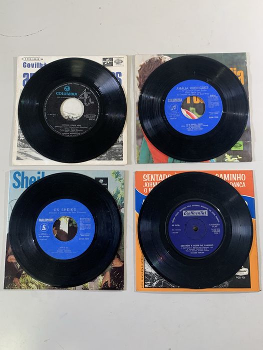 Discos single vinil - Amália, Sheiks, Erasmo Carlos
