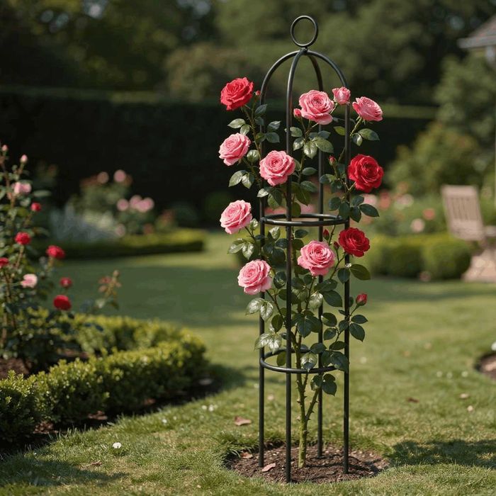 Pergola na Róże Metalowa pergola ogrodowa Wspornik na róże 150cm
