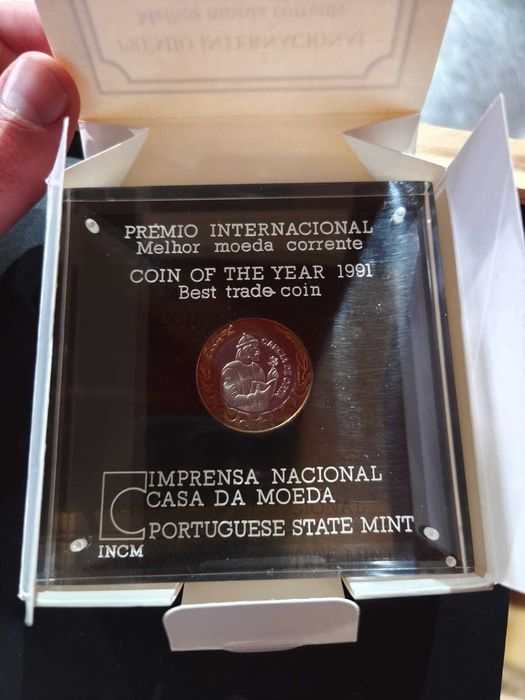 moeda 200$00   1991  Prémio Coty rara