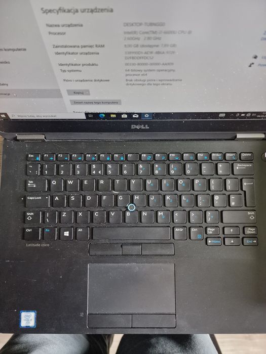 Laptop Dell e7470 Intel I7-6600u