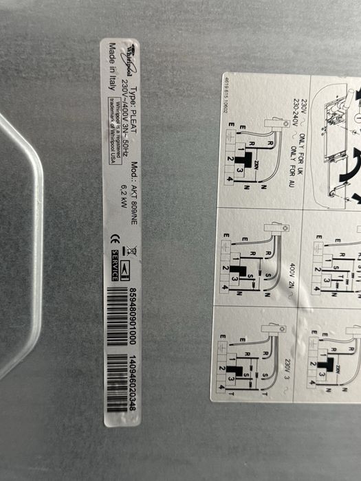 Placa vitrocerâmica Whirlpool