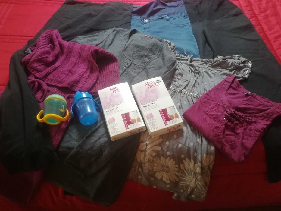 Cały zestaw ubrania ciążowe rozmiar L-M