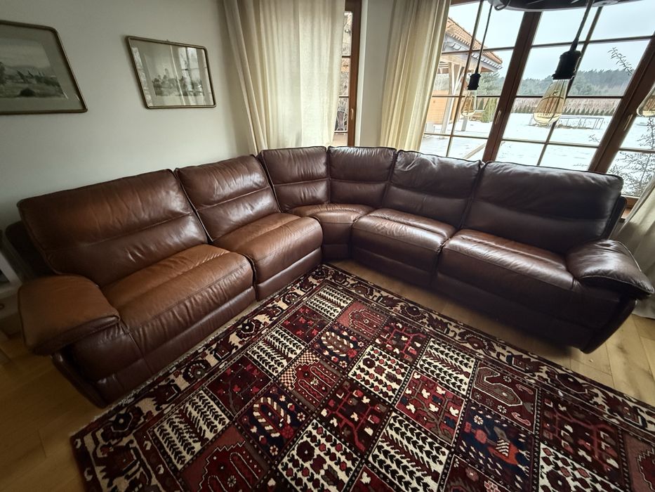 Sofa skórzana lazyboy z usa rozkladana elektrycznie 6-8 osobowa