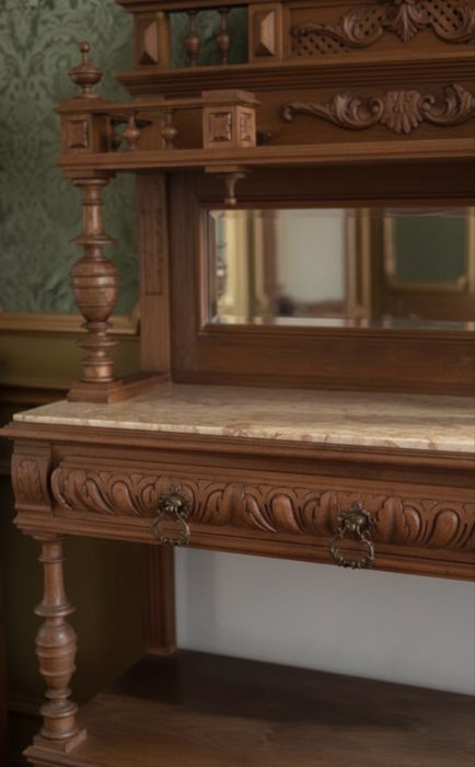 (2)Aparadores Buffet de Época, tampo mármore lioz (350€ cada)