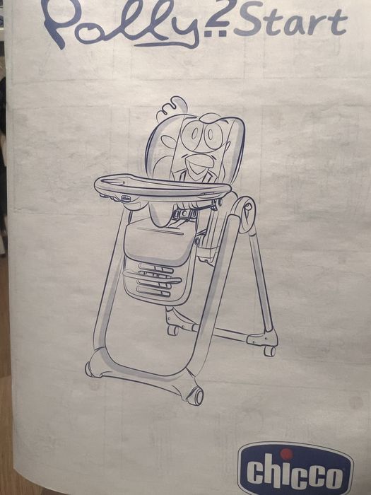 Стільчик для годування  Chicco Polly 2 Start, 4-х колісний