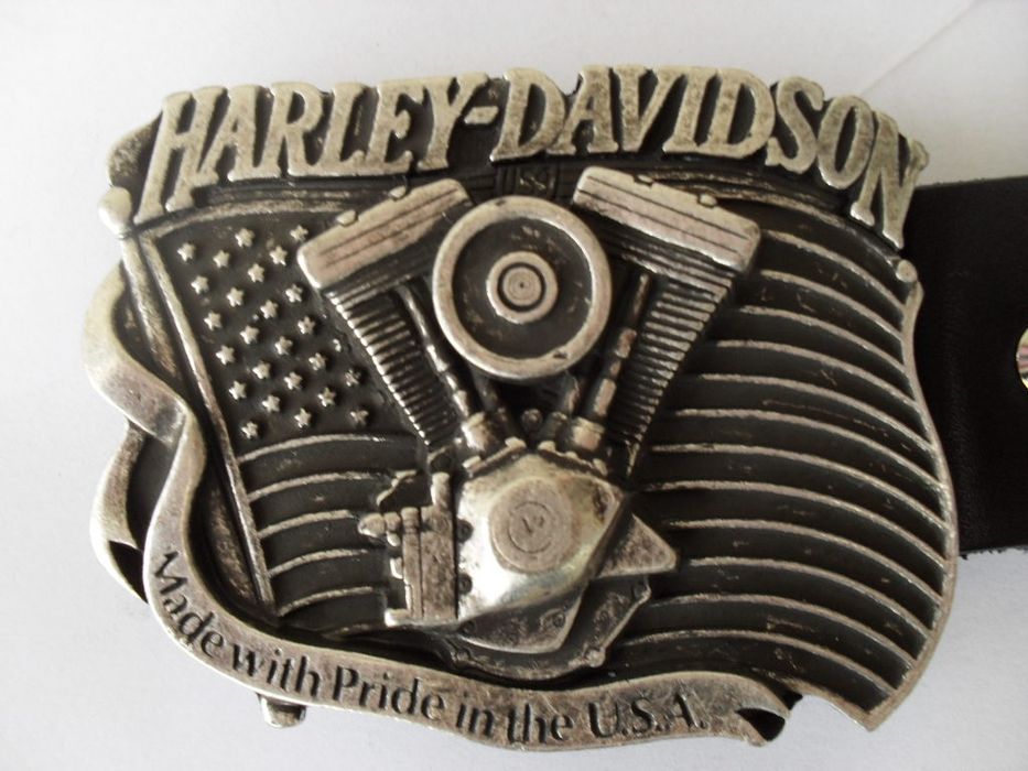 Klamra Harley Davidson pasek logo