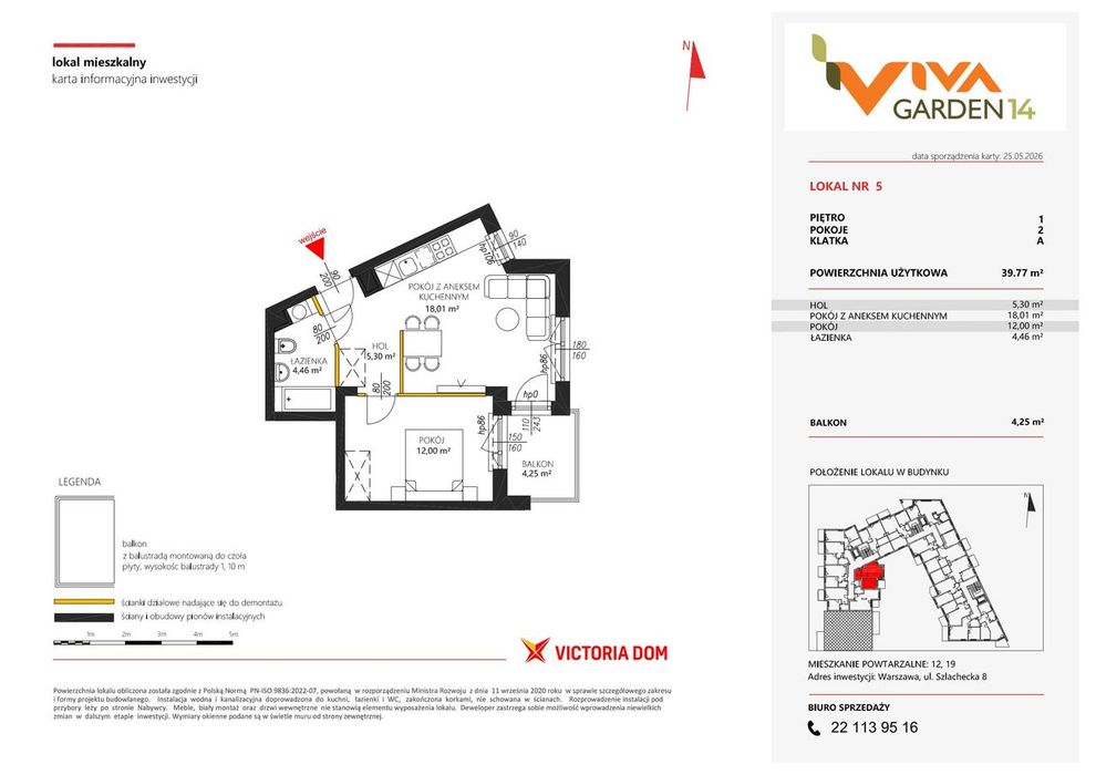 2-pokojowe mieszkanie 39m2 + balkon